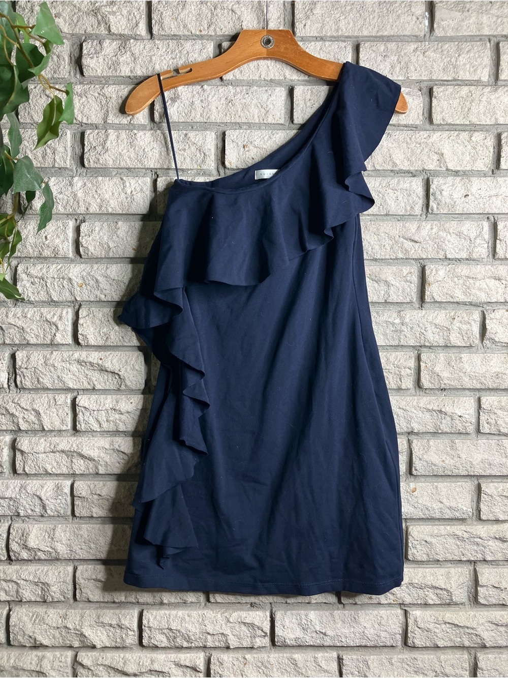 Susana Monaco One Shoulder Ruffle Dress